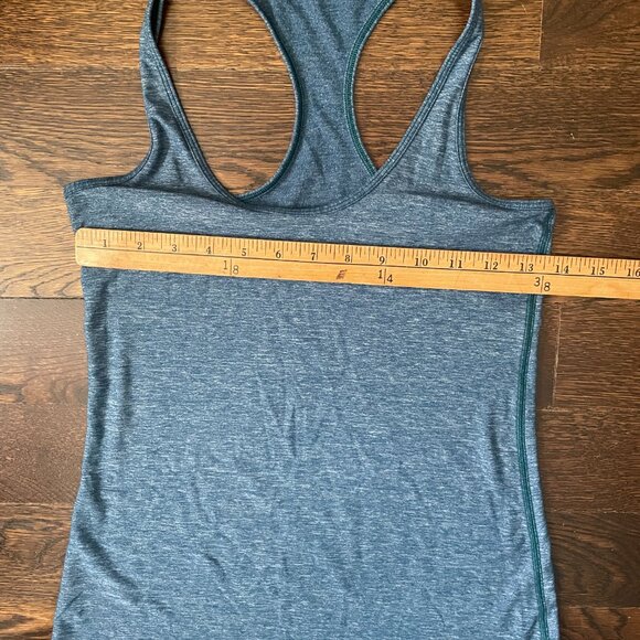 Lululemon Cool Racerback Tank Top Heathered Blue-Women’s Size 6 - Picture 2 of 5